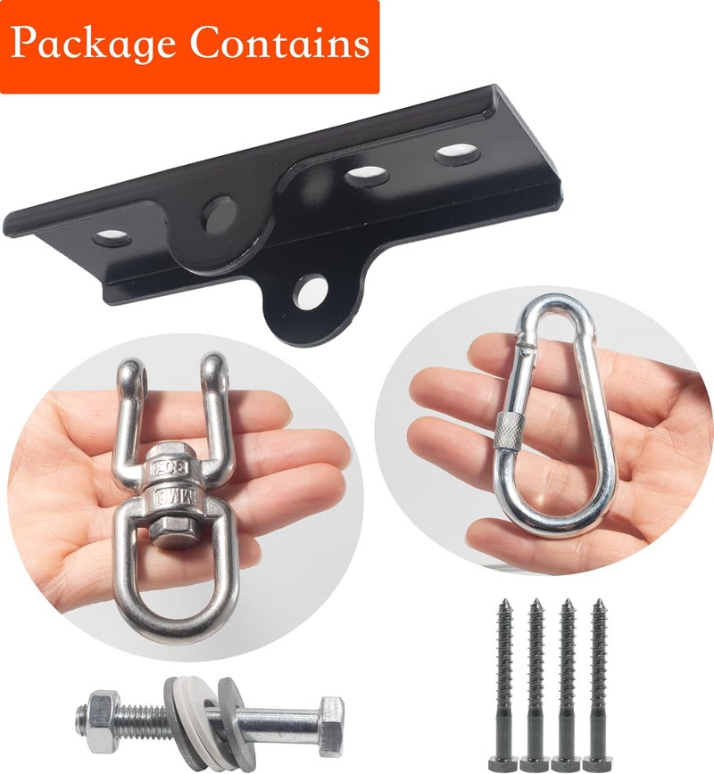 Firofend Upgraded 360° Swivel Heavy Bag Mount for Punching Bag Hanger. Heavy Bag Hanger for Yoga, Gym, Swing Chairs, and Hammocks Mount. Punching Bag Hanger, Boxing Hanger - Image 2
